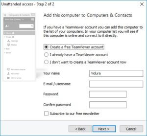 how to setup teamviewer unattended access password for mac