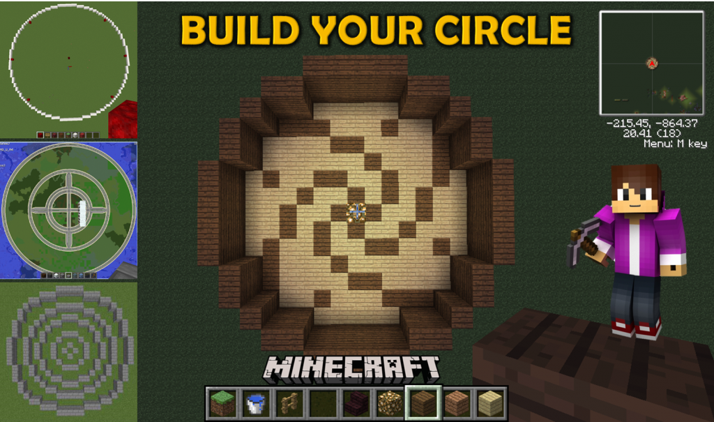Minecraft Circle Generator How To Build Circles In Minecraft