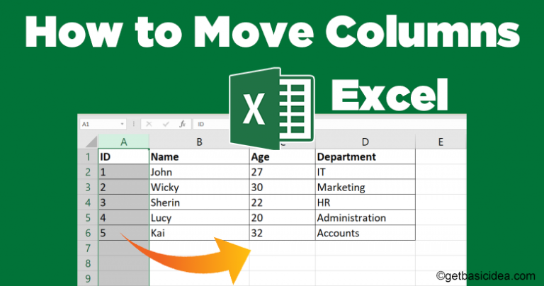 How To Move Columns In Excel With Easy Methods 5078