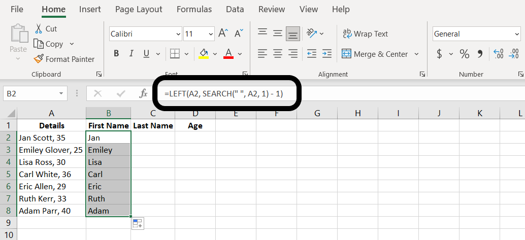 How To Split Cells In Excel Split Data Into Multiple Columns Ms Excel 1616