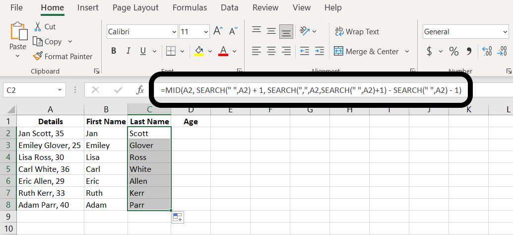 how-to-split-cells-in-excel-split-data-into-multiple-columns-ms-excel