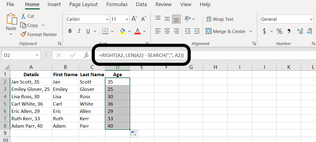 How To Split Cells In Excel Split Data Into Multiple Columns Ms Excel 6901