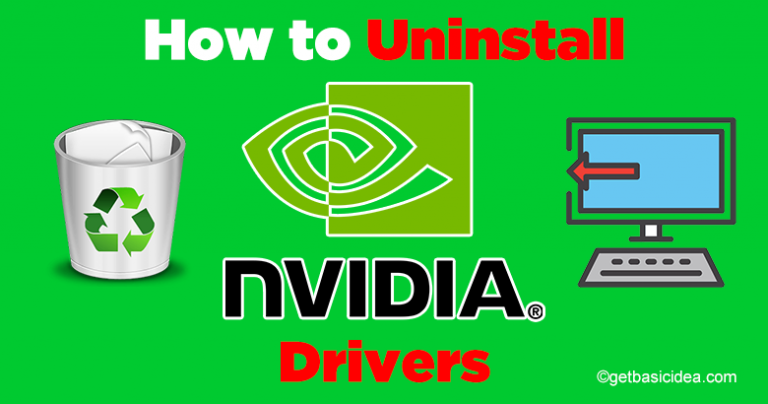 force to uninstall nvidia drivers